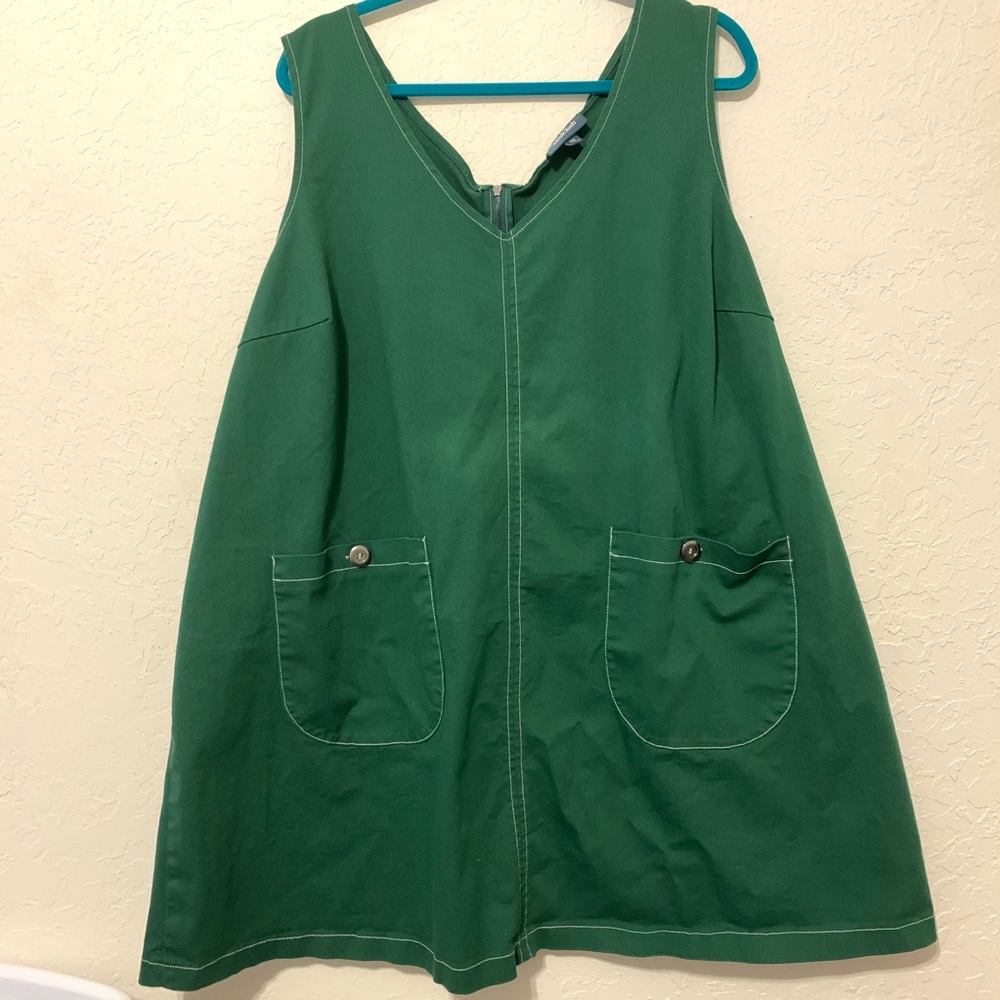 ModCloth Green Jumper Dress